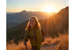 Woman hiking on a scenic Boulder trail
